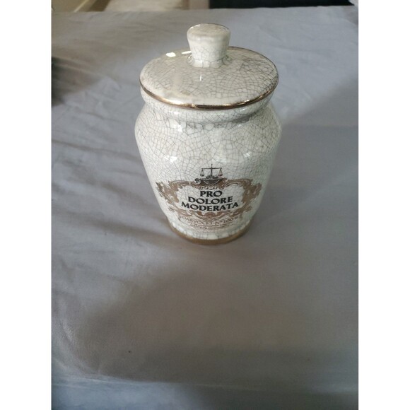 Vintage 1970s Eli Lilly Darvocet Pharmacy Apothecary Jar Pro Delore Moderata